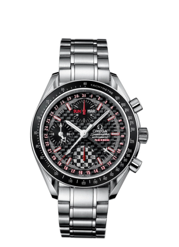Omega Speedmaster Day-Date 39 Stainless Steel / Black Carbon / Bracelet / Michael Schumacher World Champion